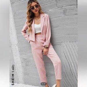 Pink Pant Suit